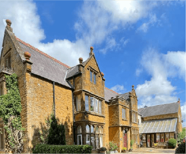 The Victorian exterior of Fairholme House in Bodicote