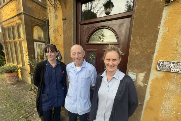 Fairholme House staff at the front entrance